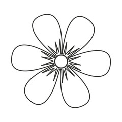 flower floral nature icon