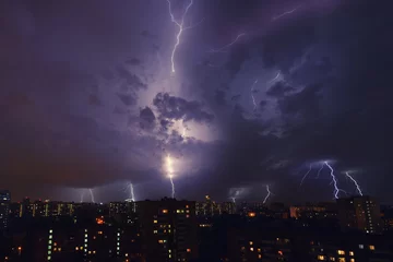 Photo sur Aluminium brossé Orage Tempête à Moscou