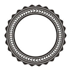 circle seal frame icon