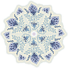 stock vector mandla pattern for printing on paper, fabric. India