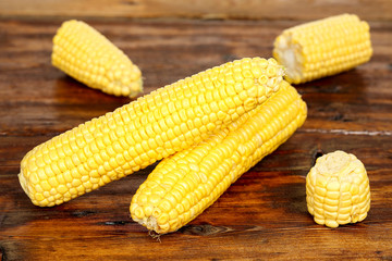 corn on wood