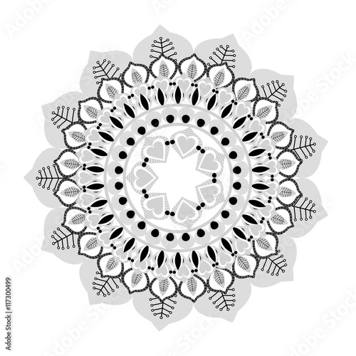 Download "flat design intricate mandala icon vector illustration ...