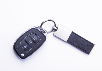 Car key isolated on white background

