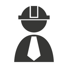 Naklejka premium professional construction worker icon