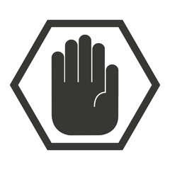 hand human silhouette icon