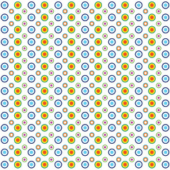 circle background illustration in colorful