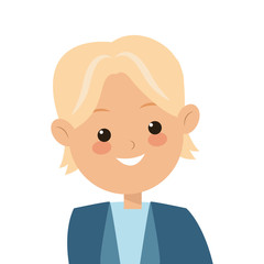 flat design single man icon vector illustration