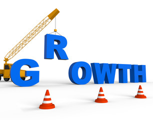 Increase Growth Means Improvement Expansion And Building 3d Rend