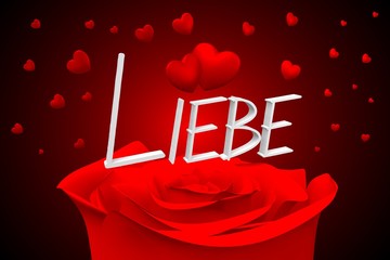 3D Liebie - love in German