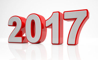 Jahreswechsel - Neujahr - Silvester 2017 - Rot