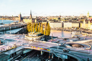 Elevated View of Stockholm Cityscape, Sweden
