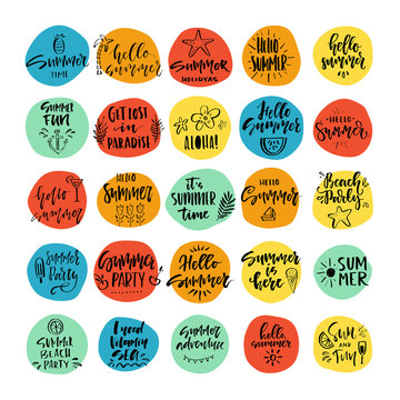Summer Lettering Signs