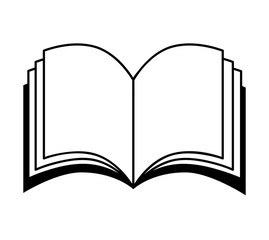 text book isolated icon