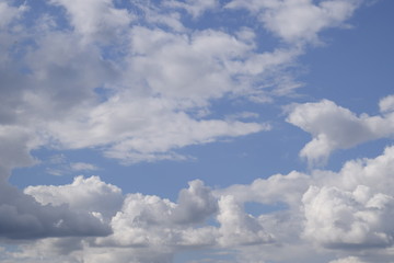 Fototapeta na wymiar Heavenly landscape with clouds