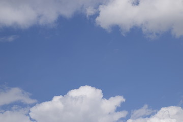 Heavenly landscape with clouds