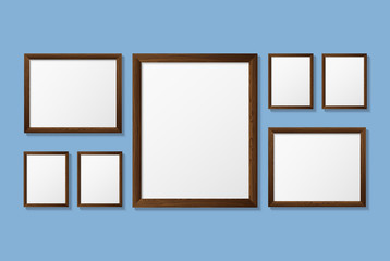 Vector, wooden frame.