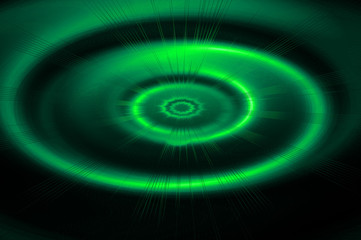 Radial convex shiny tech pattern - dark pastel green.