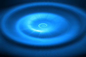 Radial convex shiny tech pattern - cornflower blue.