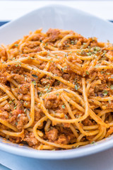Spaghetti Bolognese in Italien