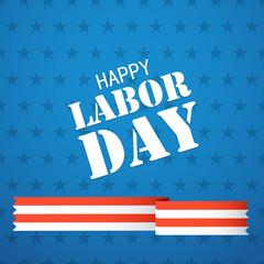 The celebration of The Labor Day. Vector greeting card illustrat