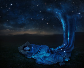 Obraz premium Sleeping under the stars