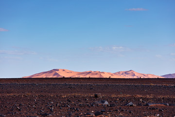 Sand dunes in the Sahara Desert, Merzouga, Morocco