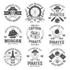 Sea Robbers Monochrome Emblems
