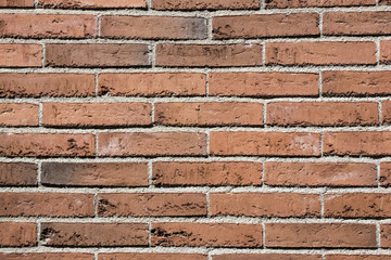 Red brick wall background.