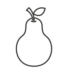 pear fresh fruit icon