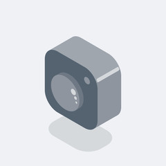 new isometric camera emblem instagram