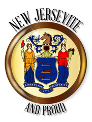 New Jersey Proud Flag Button