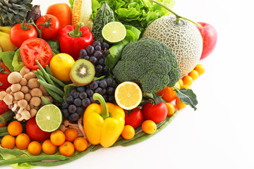 新鮮な野菜と果物