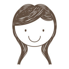 little girl cute icon