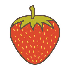 strawberry fresh fruit icon