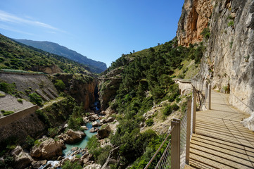 Fototapeta na wymiar The King's little pathway in Malaga, Spain