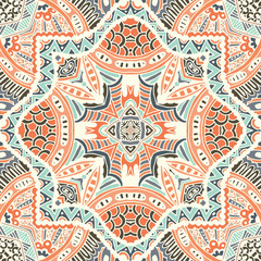 Abstract geometric mosaic vintage ethnic ornamental