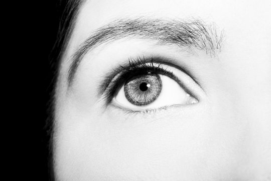 Beautiful insightful look woman's eye