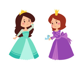 Princess vector set.