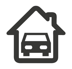 car vehicle silhouette icon