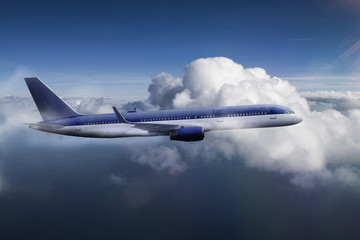 Plane in beautiful sky