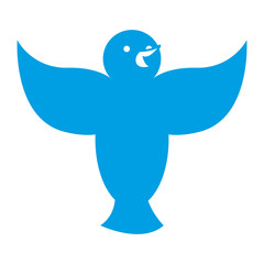 cute bird animal isolated