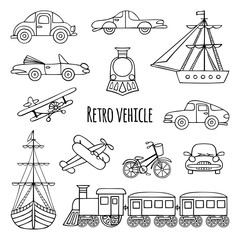 Set retro vehicle