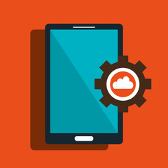 smartphone gears system symbol