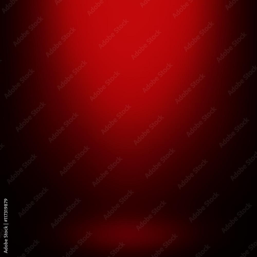 Poster abstract red gradient background. used as background for product display - vector