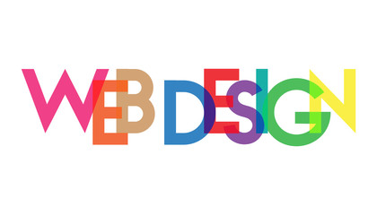 WEB DESIGN letter full color