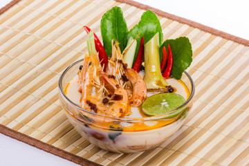 Tom yam kung soup from Thailand