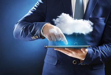 Cloud computing concept.