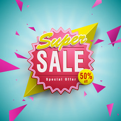 Modern bargain sale poster