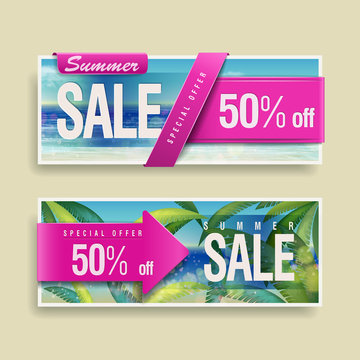 Summer bargain sale banner
