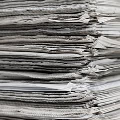 pile of newspapers